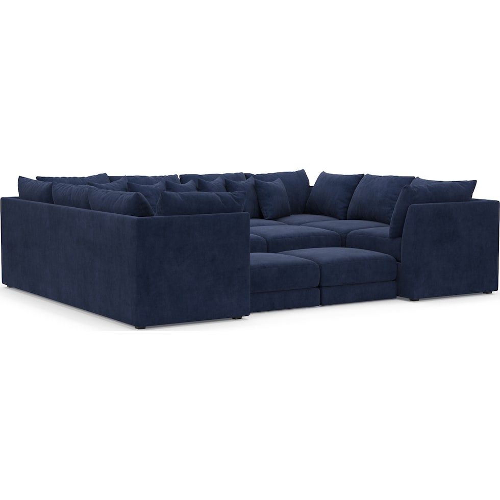 nest blue  pc sectional   