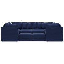 nest blue sectional   