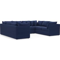 nest blue sectional   