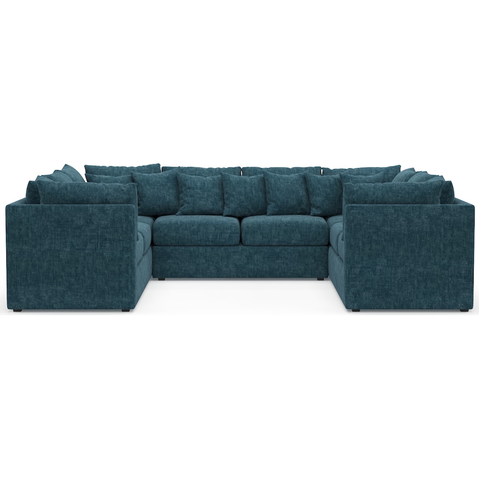 nest blue sectional   