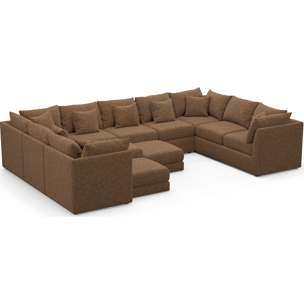 nest dark brown sectional   