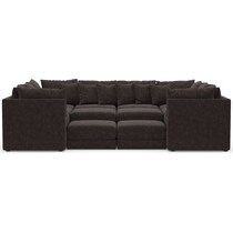 nest dark brown sectional   