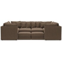 nest dark brown sectional   