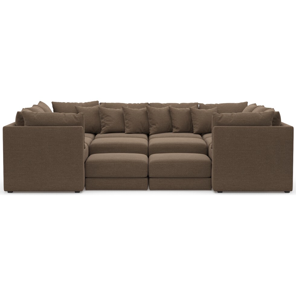 nest dark brown sectional   
