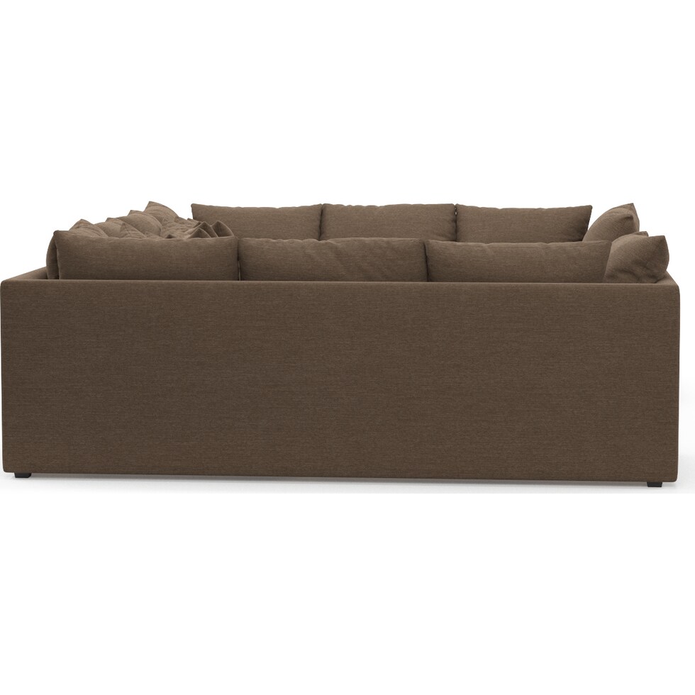 nest dark brown sectional   