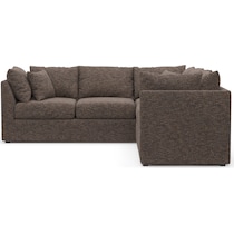 nest dark brown sectional   