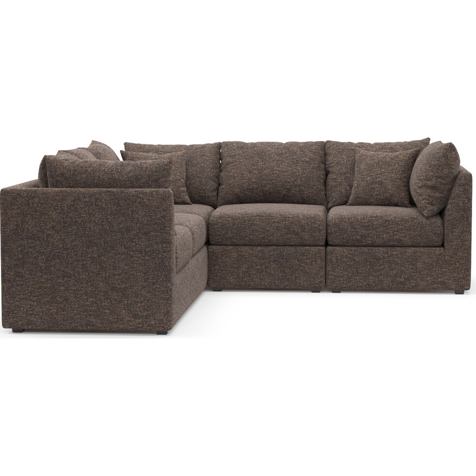 nest dark brown sectional   