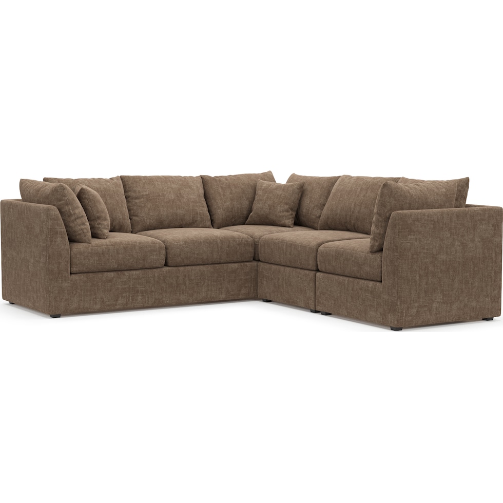 nest dark brown sectional   