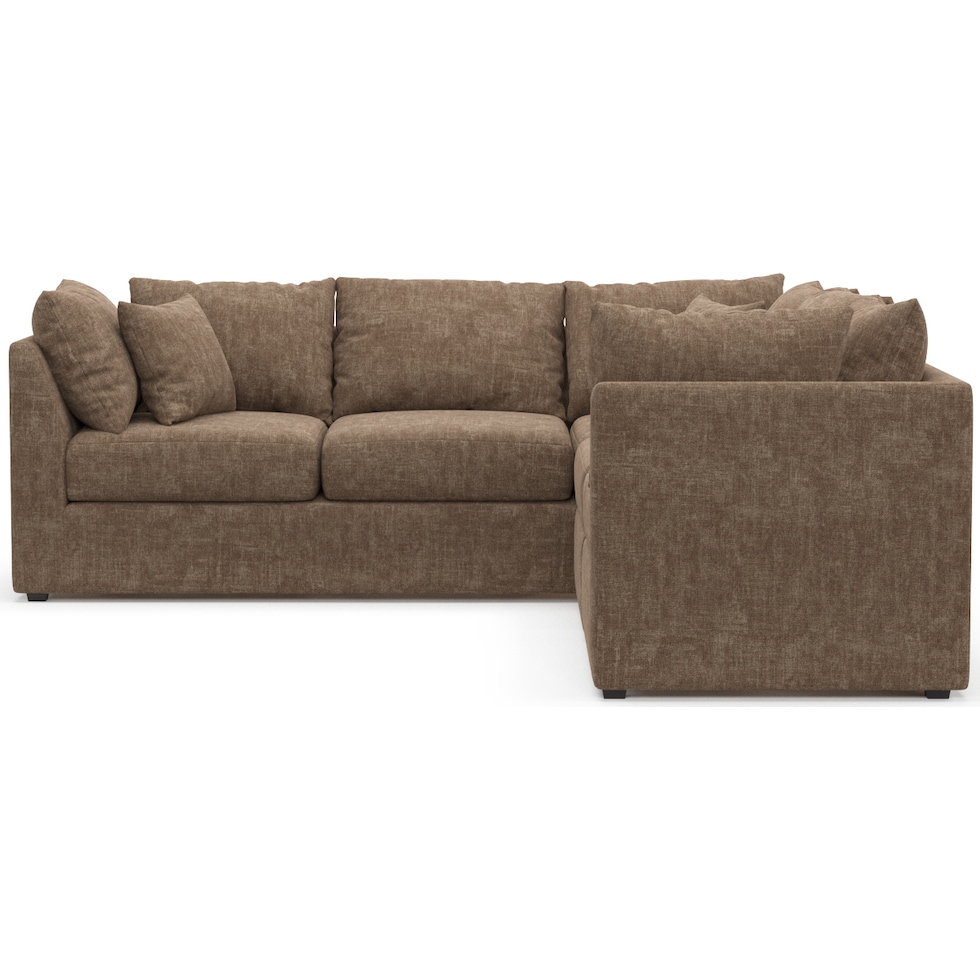 nest dark brown sectional   