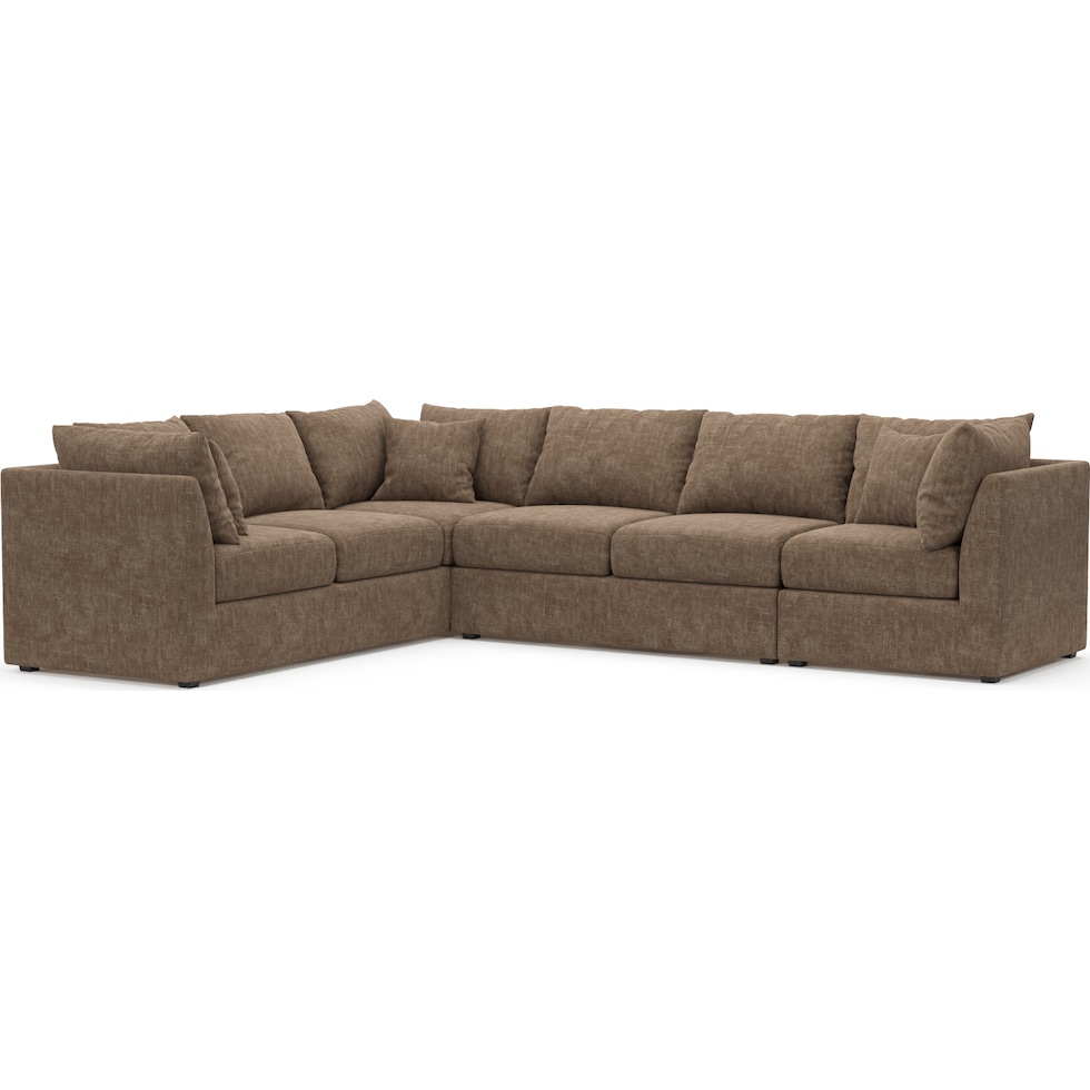 nest dark brown sectional   