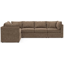 nest dark brown sectional   