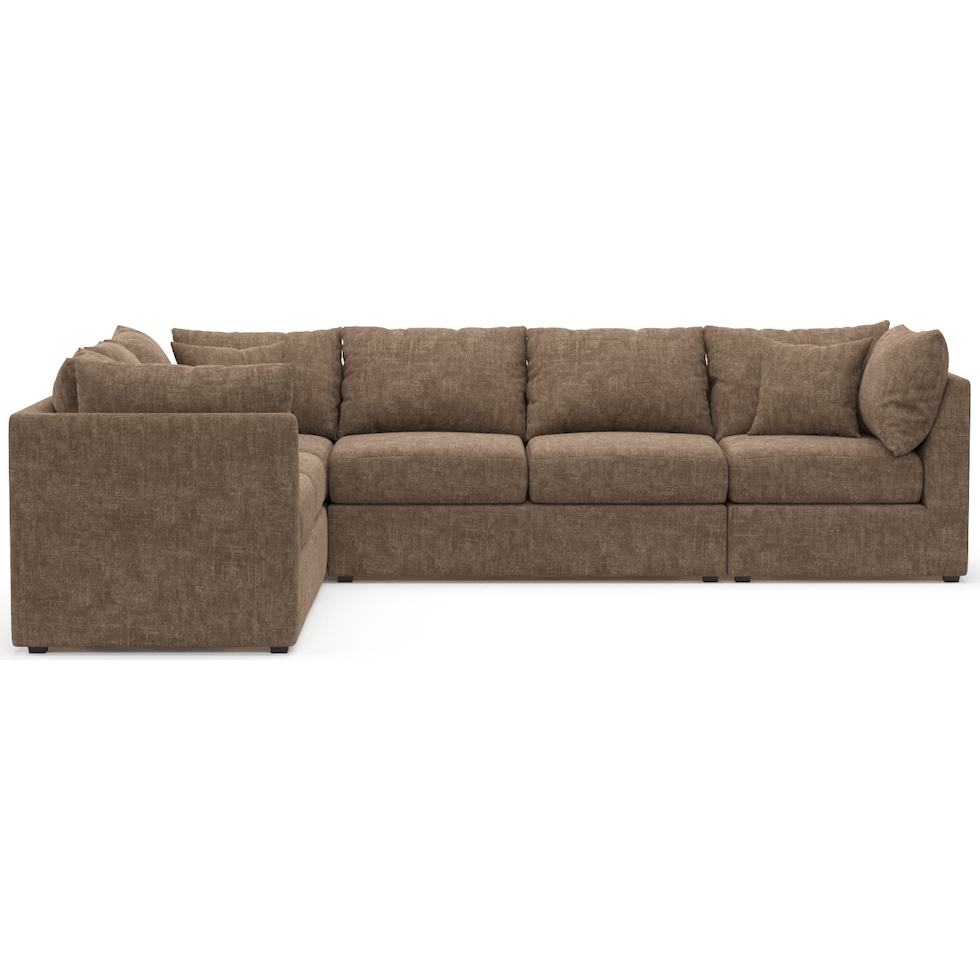 nest dark brown sectional   