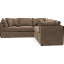 nest dark brown sectional   