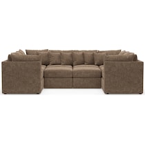 nest dark brown sectional   