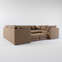 nest dark brown sectional web   