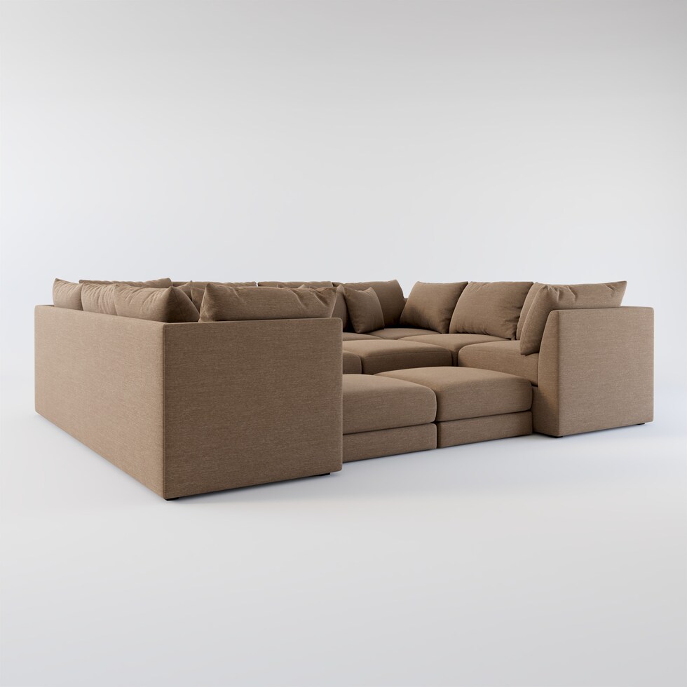 nest dark brown sectional web   