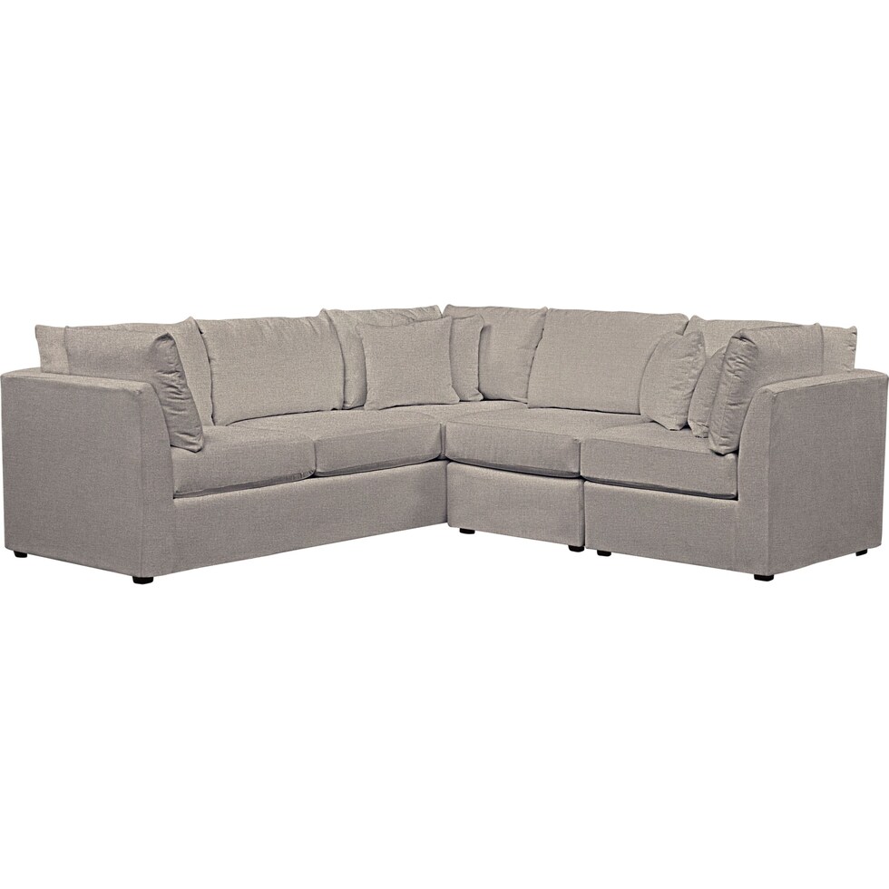 nest gray  pc sectional   
