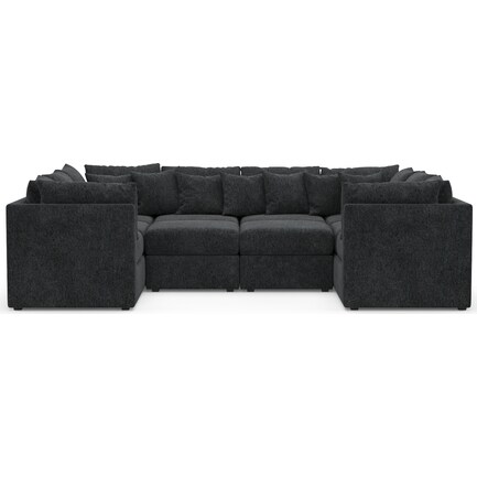 Nest Hybrid Comfort 5-Piece Pit Sectional - Sherpa Charcoal