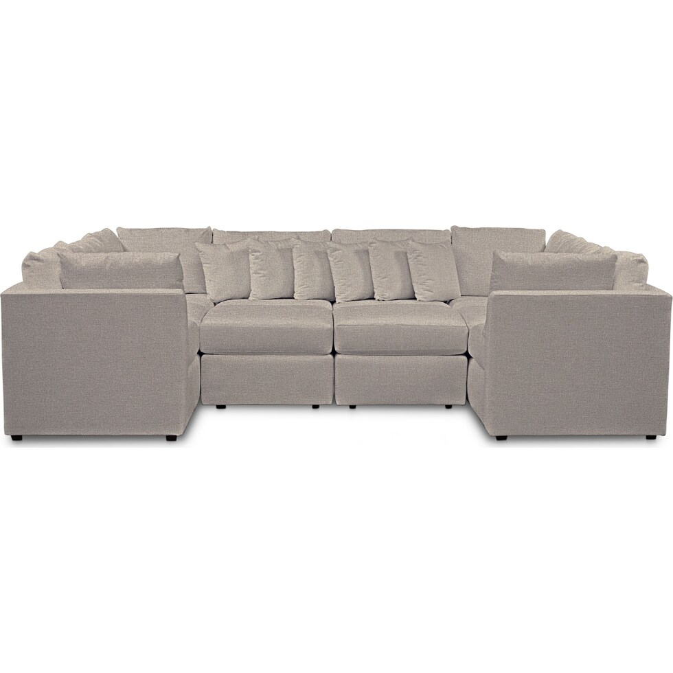 nest gray  pc sectional   