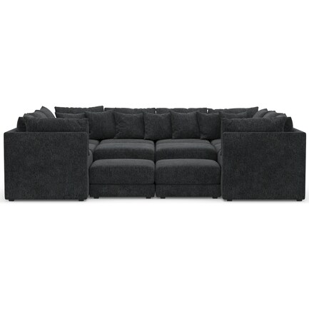 Nest Hybrid Comfort 7-Piece Pit Sectional - Sherpa Charcoal