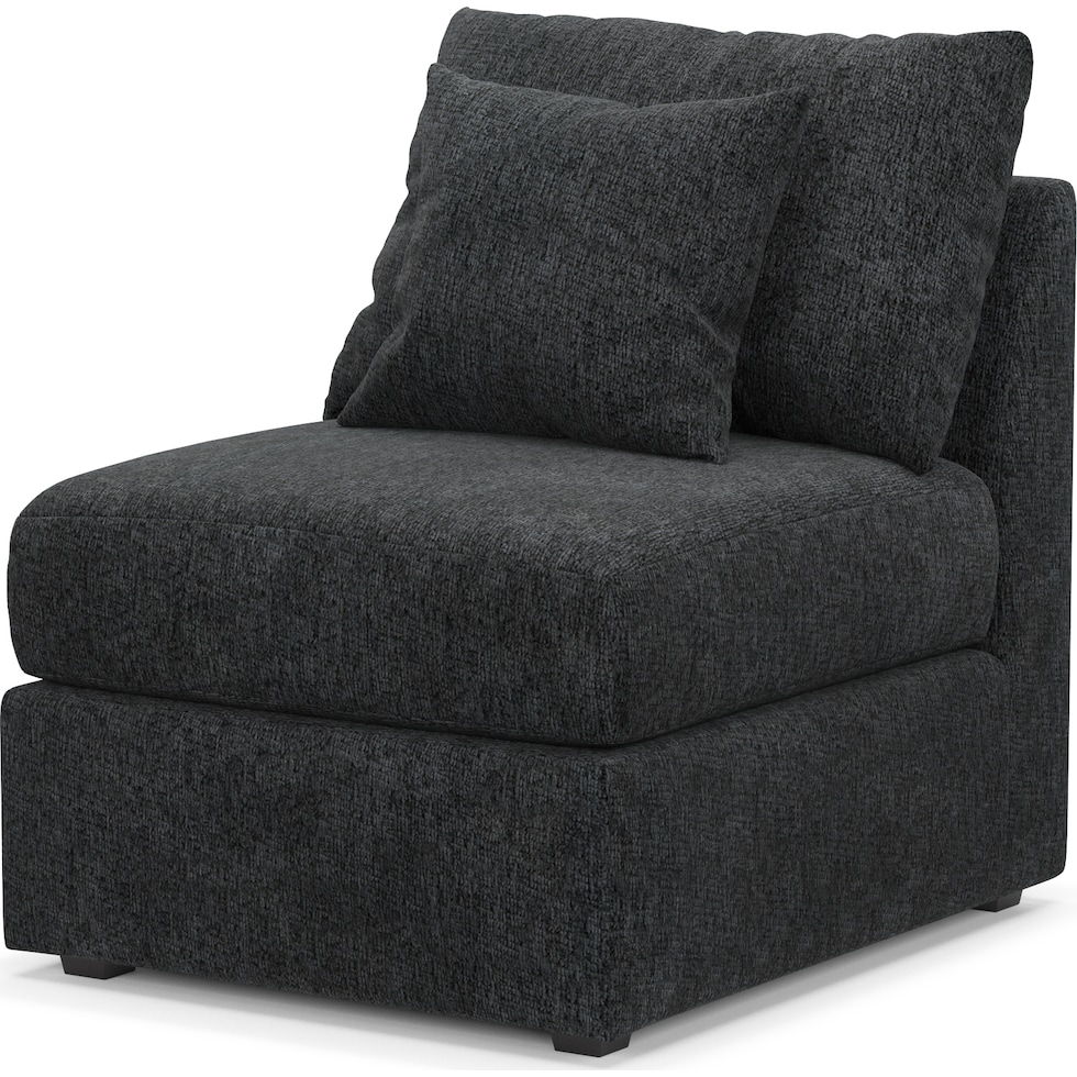 nest gray armless chair   