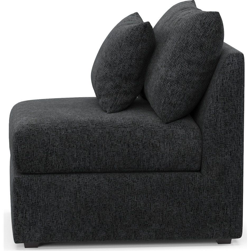 nest gray armless chair   