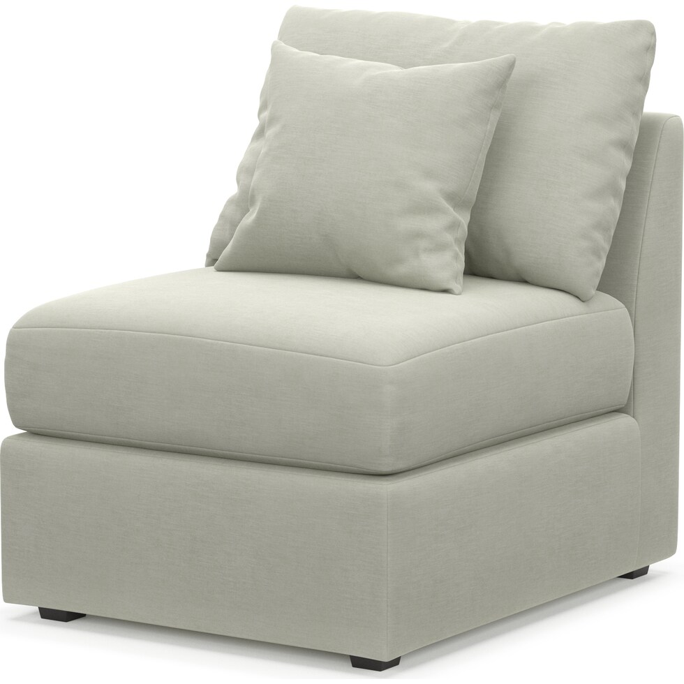 nest gray armless chair   