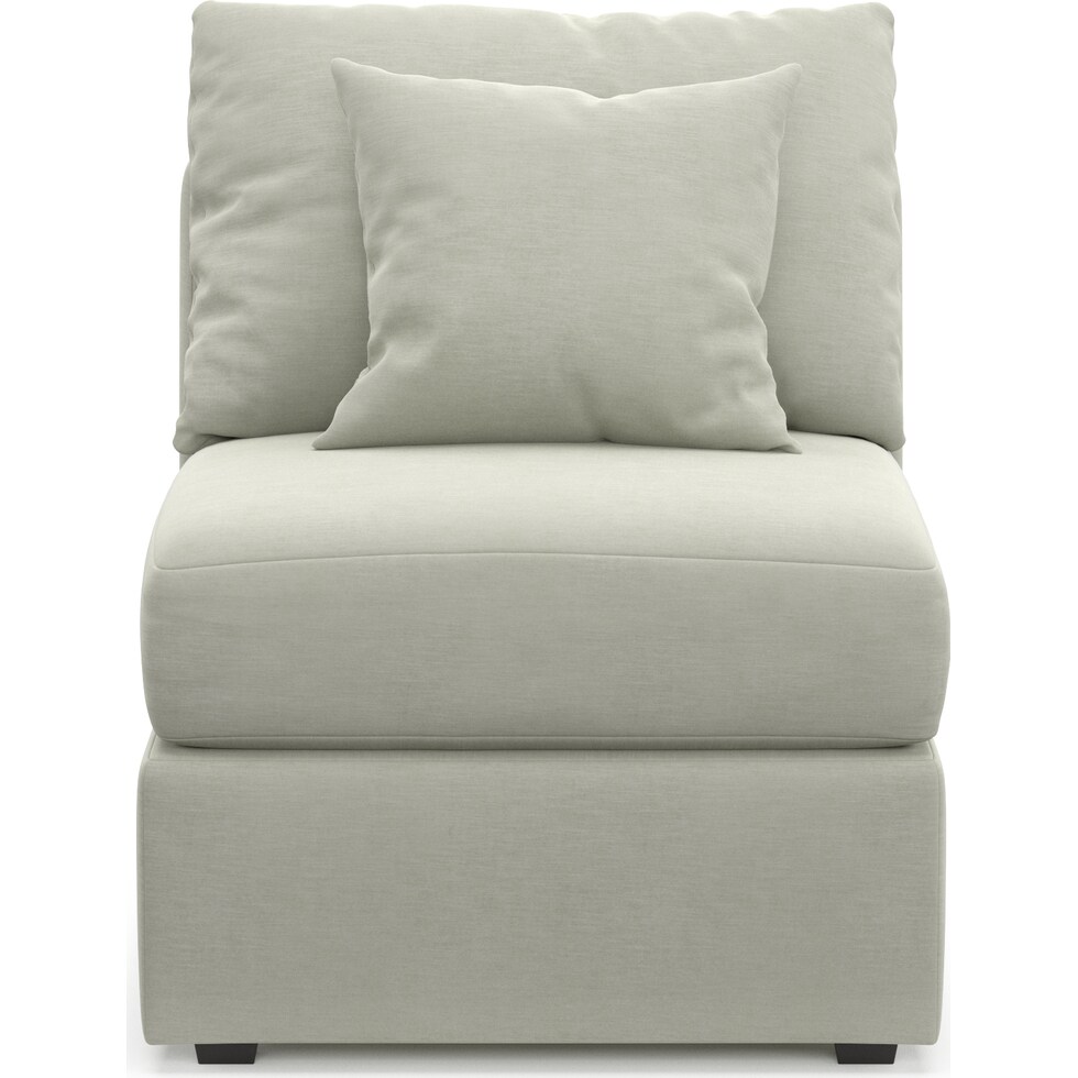 nest gray armless chair   