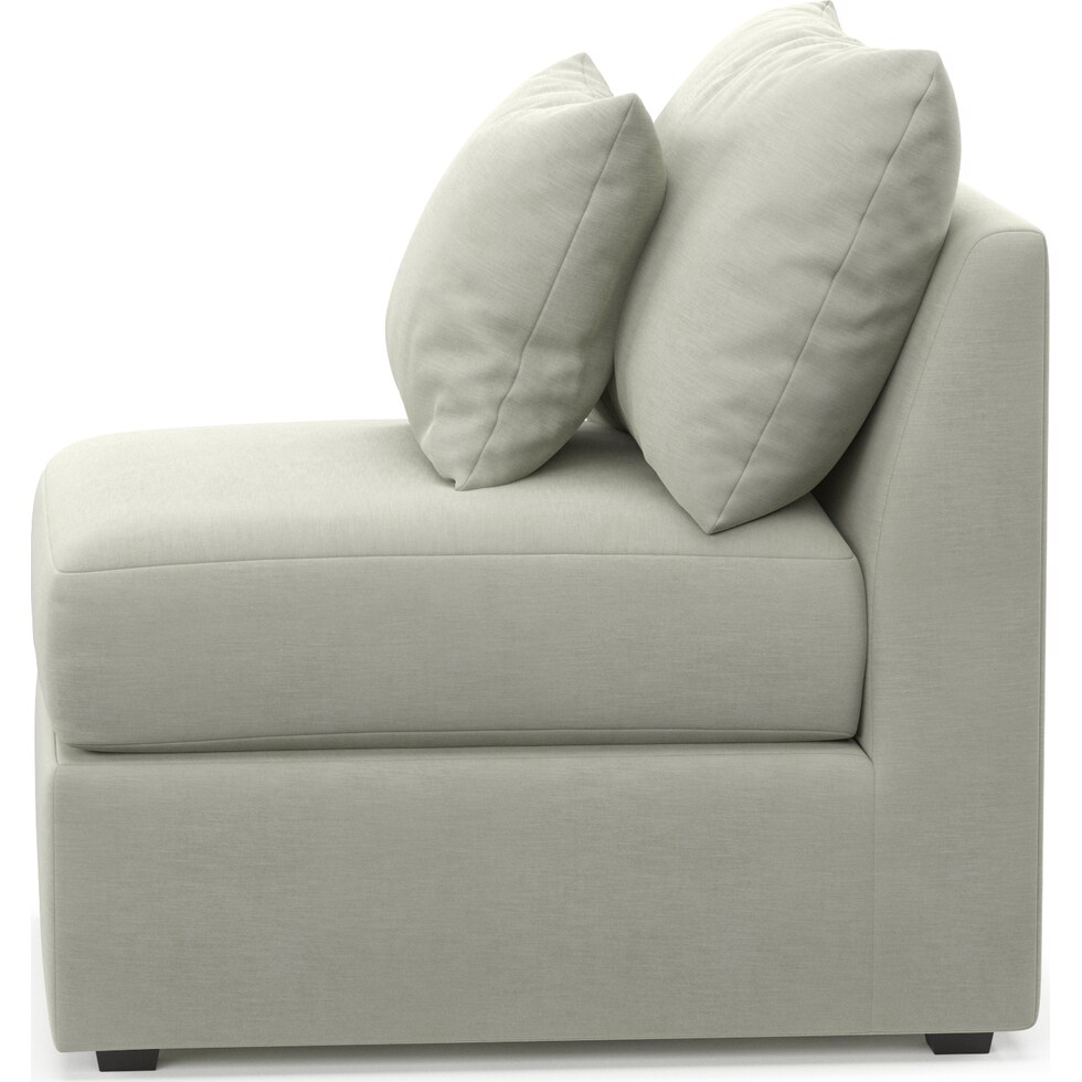 nest gray armless chair   