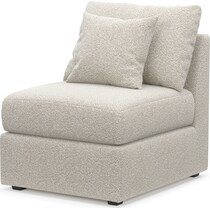 nest gray armless chair   