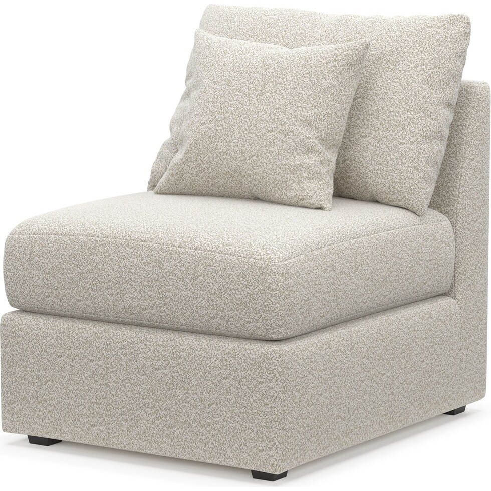 nest gray armless chair   