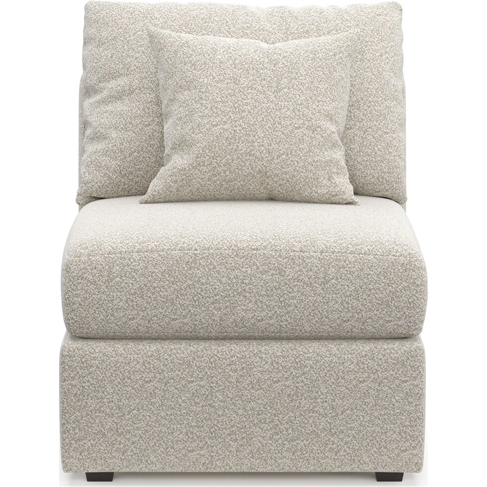 nest gray armless chair   