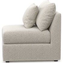 nest gray armless chair   