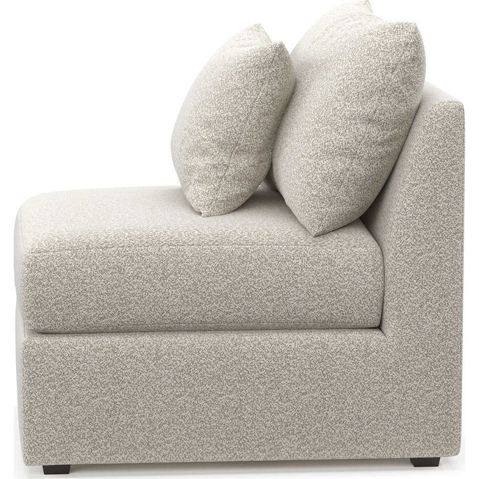 nest gray armless chair   