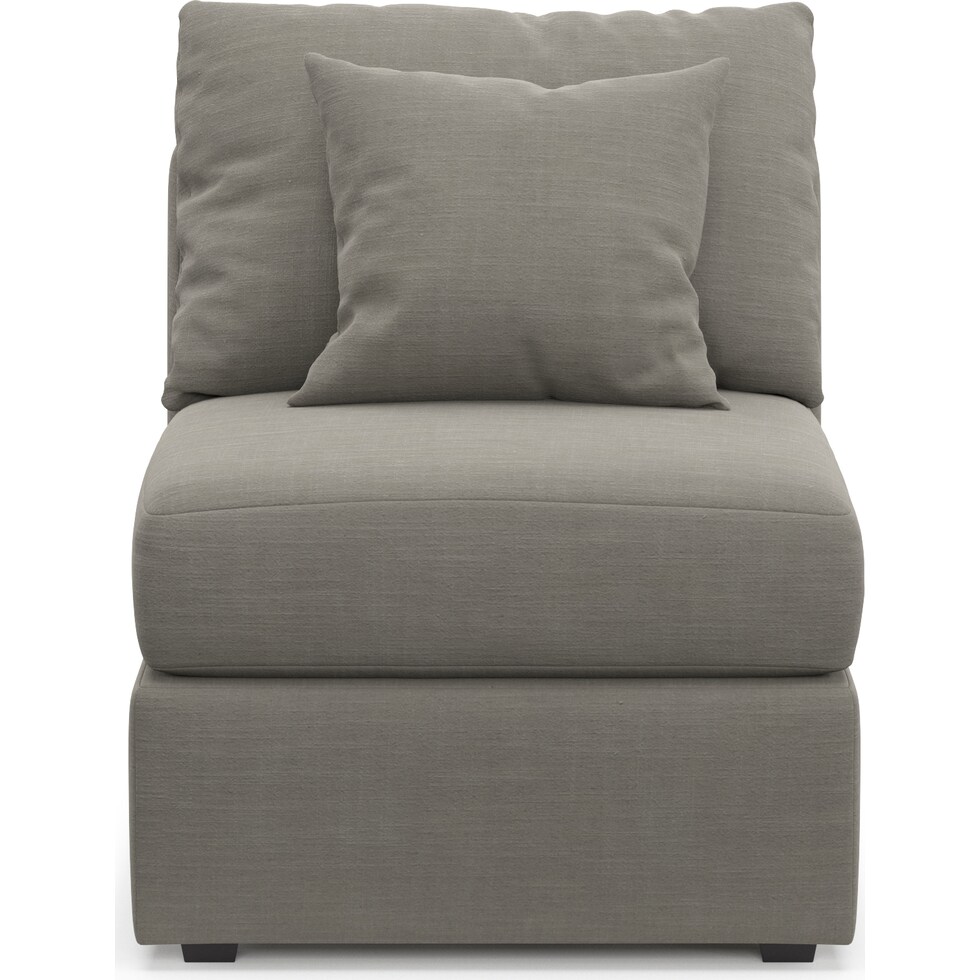 nest gray armless chair   