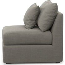nest gray armless chair   