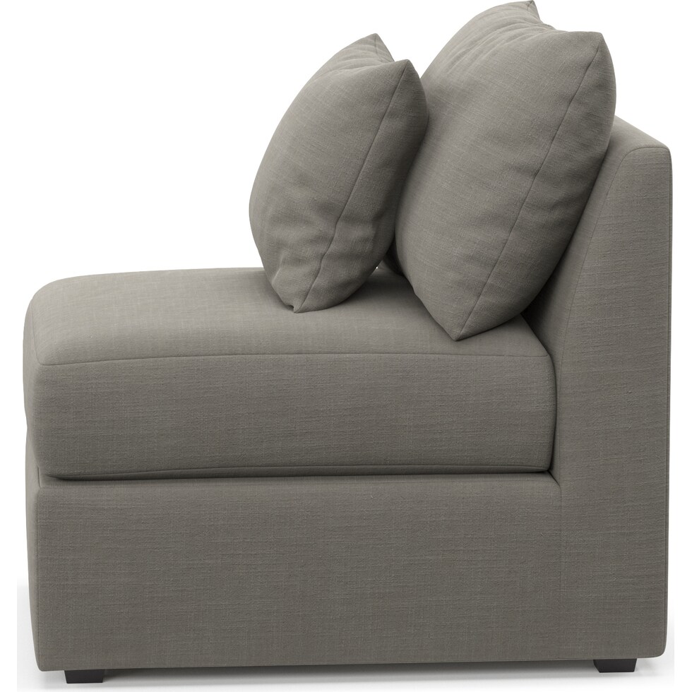 nest gray armless chair   