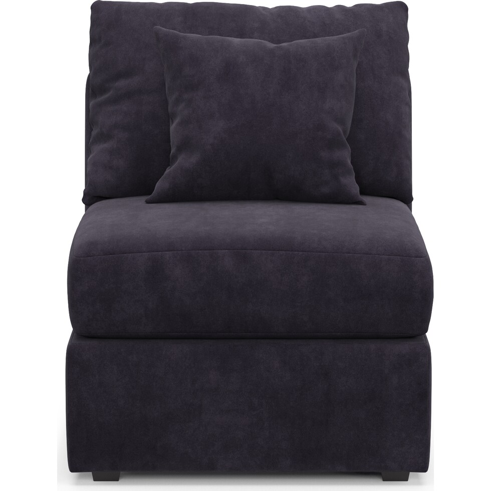 nest gray armless chair   
