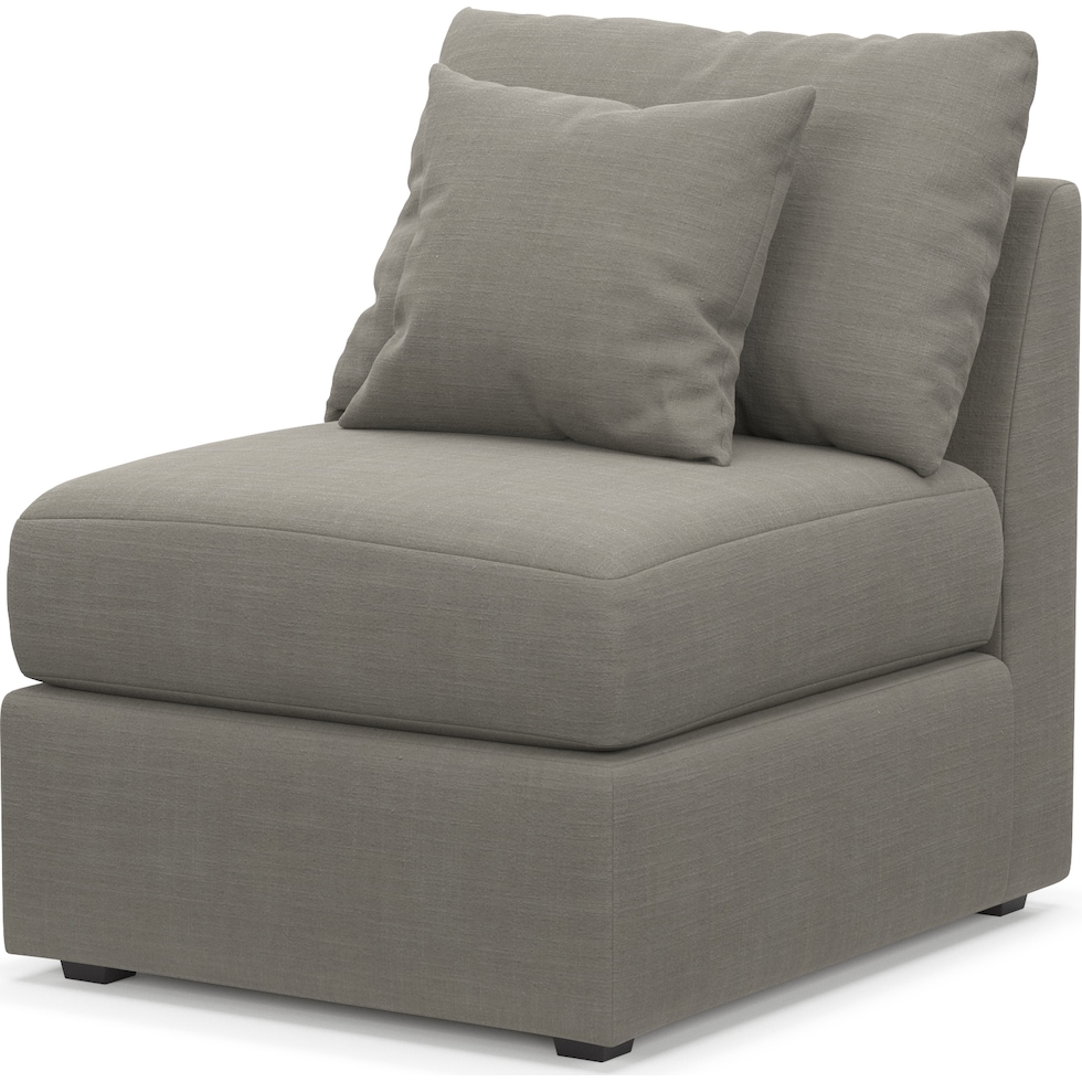 nest gray armless chair   