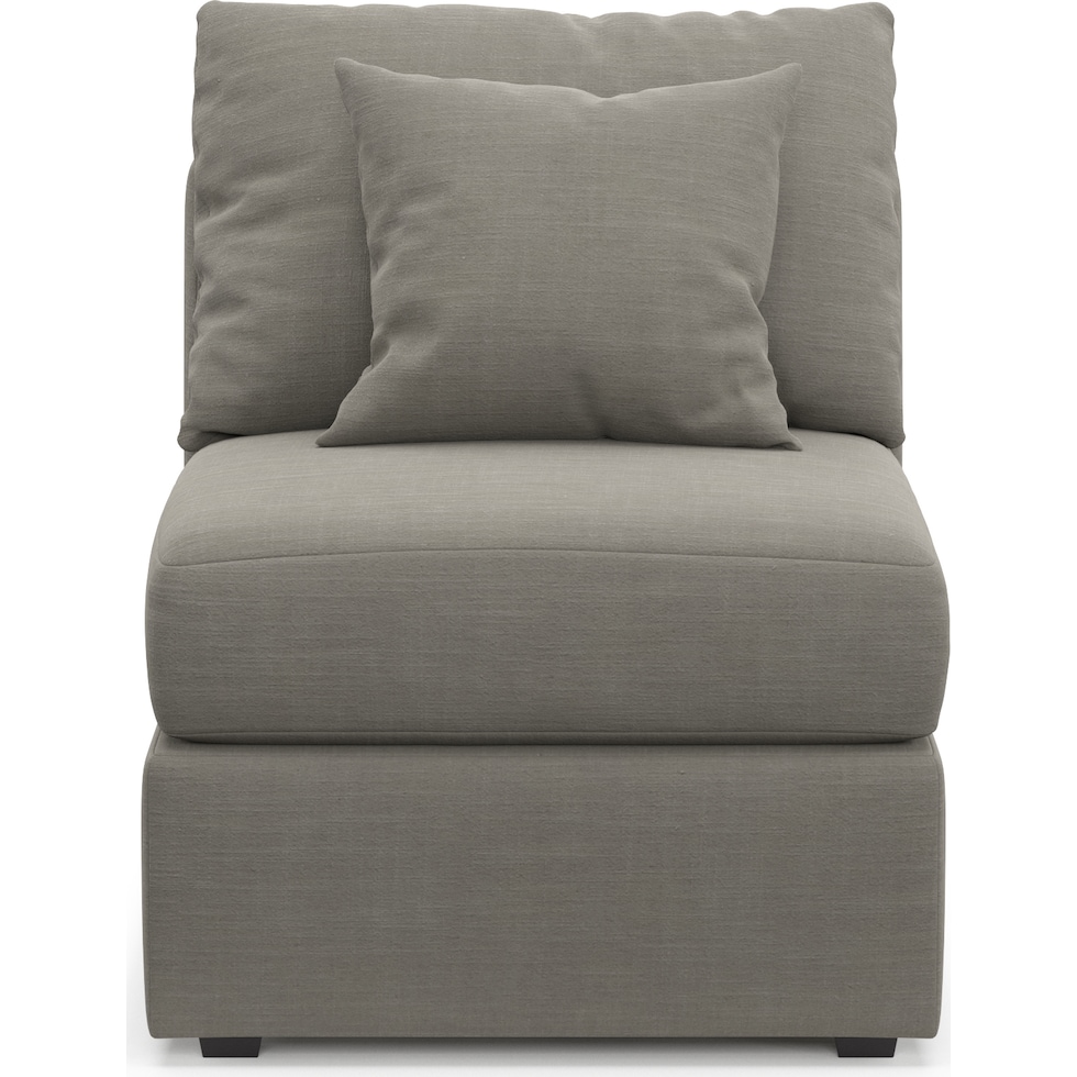 nest gray armless chair   