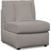 nest gray armless chair   