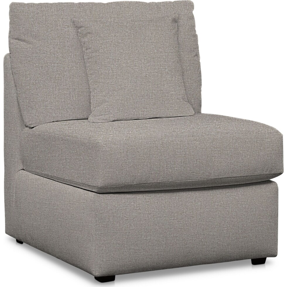 nest gray armless chair   