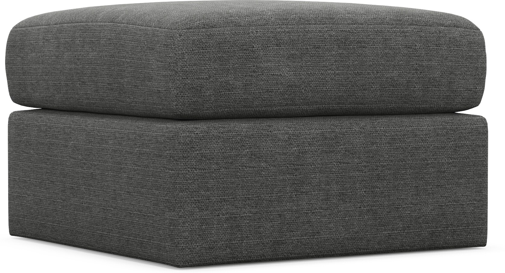 Nest Foam Comfort Tall Ottoman Depalma Charcoal American Signature