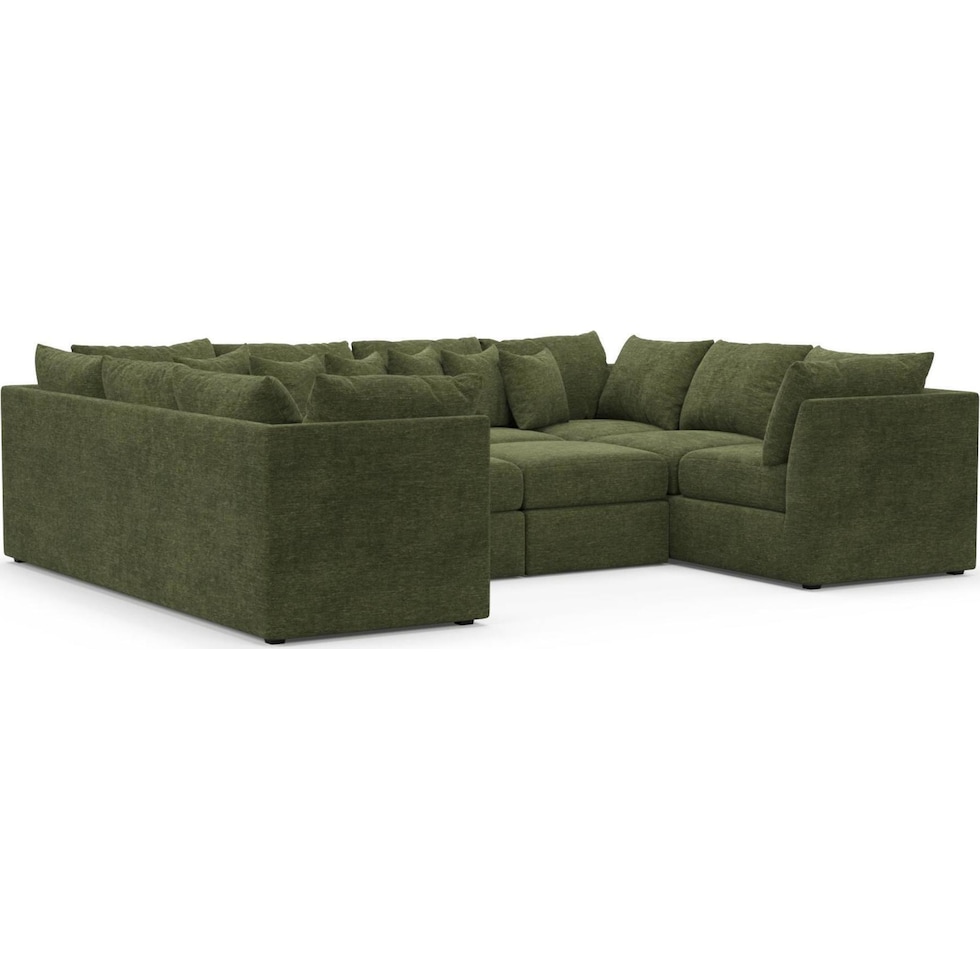 nest green sectional   