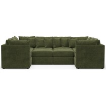 nest green sectional   