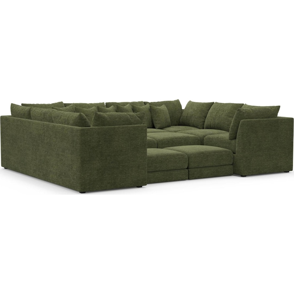 nest green sectional   