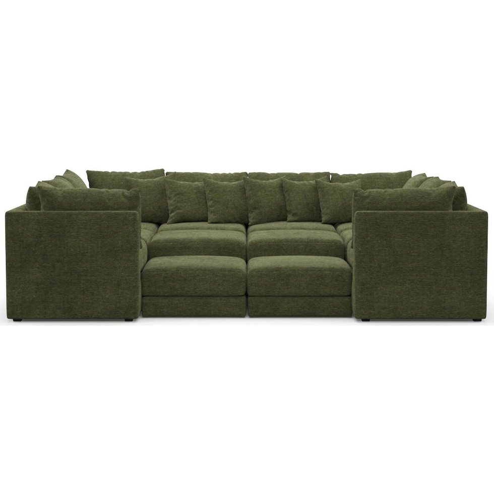 nest green sectional   