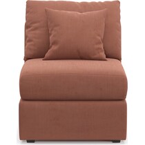 nest pink armless chair   