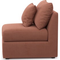 nest pink armless chair   