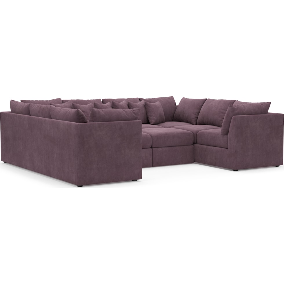 nest purple sectional   